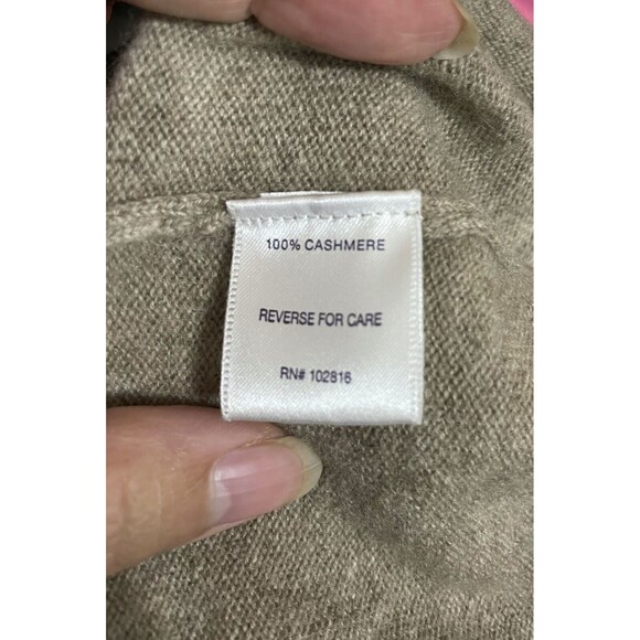 NWT New 100% Cashmere Scarf Wrap Long Womens Tan Ryllace Brown Taupe - Picture 6 of 14